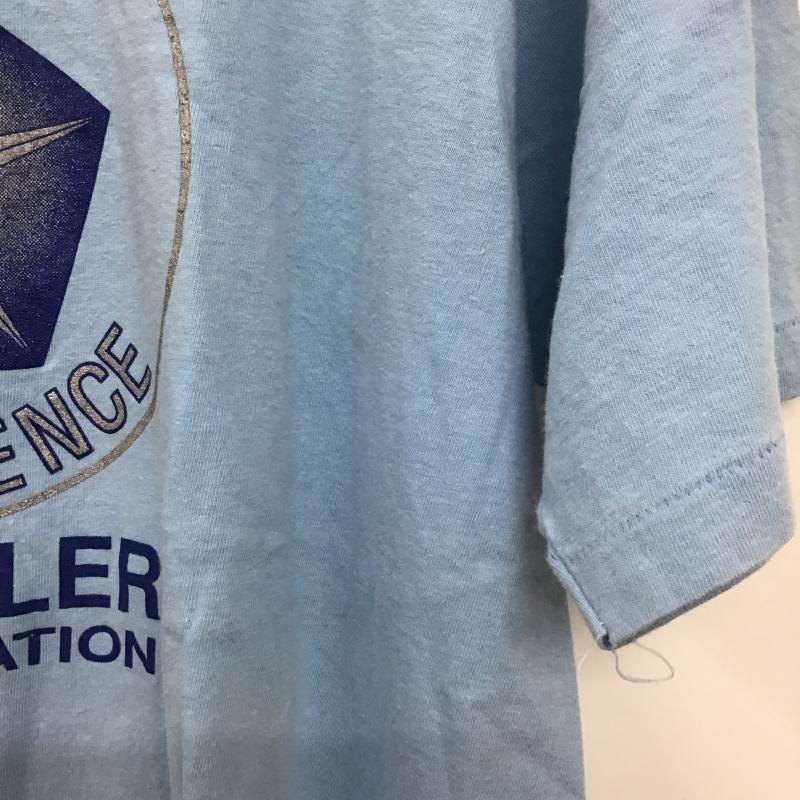 オニータ ONEITA Tシャツ 半袖 半袖カットソー プリントTシャツ クルーネックカットソー L ロゴ、文字 水色 / ライトブルー / メンズ USED 古着 中古 10159784