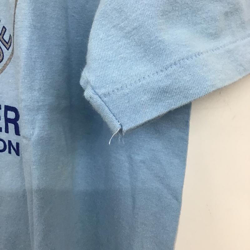オニータ ONEITA Tシャツ 半袖 半袖カットソー プリントTシャツ クルーネックカットソー L ロゴ、文字 水色 / ライトブルー / メンズ USED 古着 中古 10159784