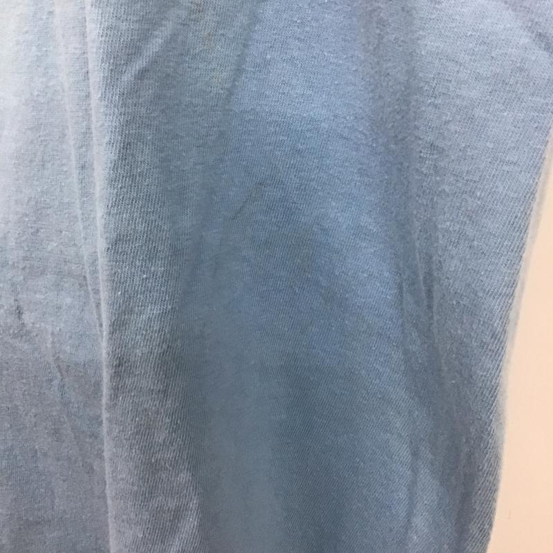 オニータ ONEITA Tシャツ 半袖 半袖カットソー プリントTシャツ クルーネックカットソー L ロゴ、文字 水色 / ライトブルー / メンズ USED 古着 中古 10159784