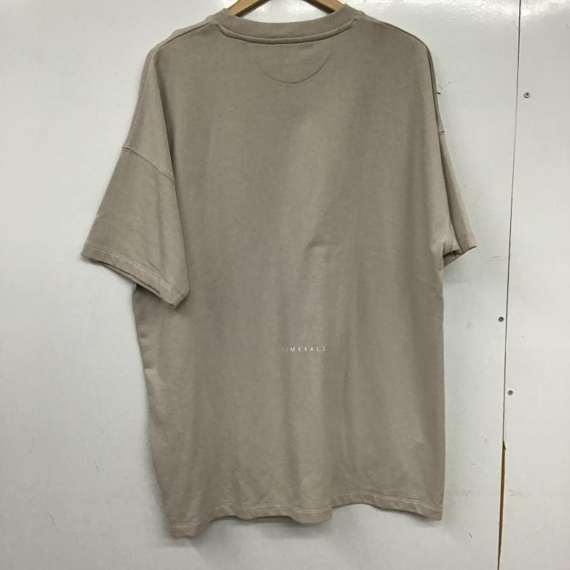 ヌメラルズ NUMERALS Tシャツ 半袖 ロゴ、文字 X プリント ベージュ / ベージュ / beige レディース USED 古着 中古 10159785
