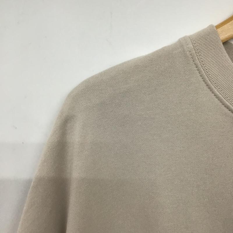 ヌメラルズ NUMERALS Tシャツ 半袖 ロゴ、文字 X プリント ベージュ / ベージュ / beige レディース USED 古着 中古 10159785