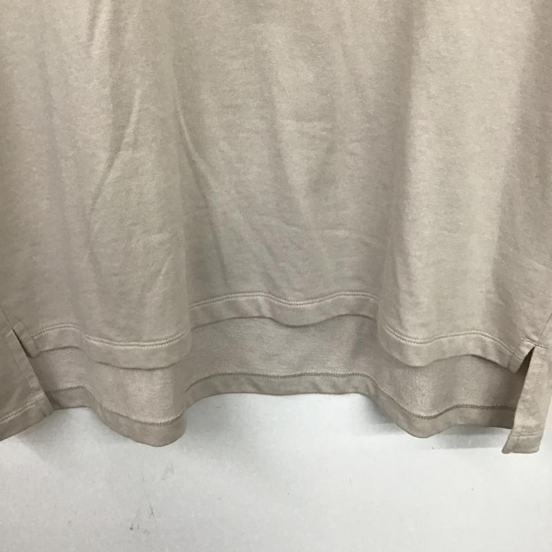 ヌメラルズ NUMERALS Tシャツ 半袖 ロゴ、文字 X プリント ベージュ / ベージュ / beige レディース USED 古着 中古 10159785