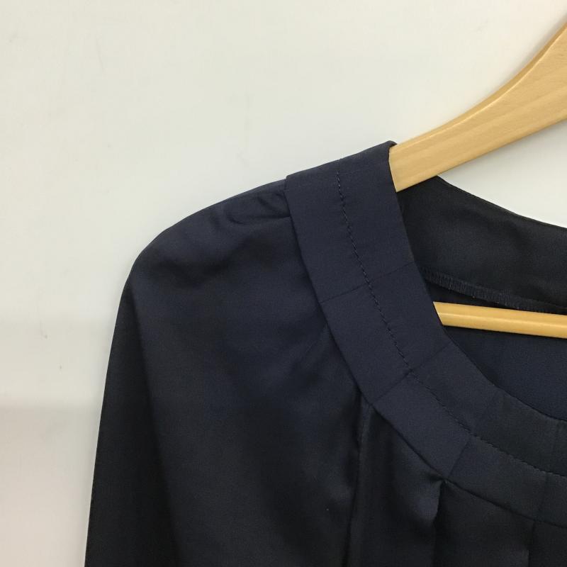 アンタイトル UNTITLED シャツ、ブラウス 七分袖 2 無地 紺 / ネイビー / navy レディース USED 古着 中古 10159786