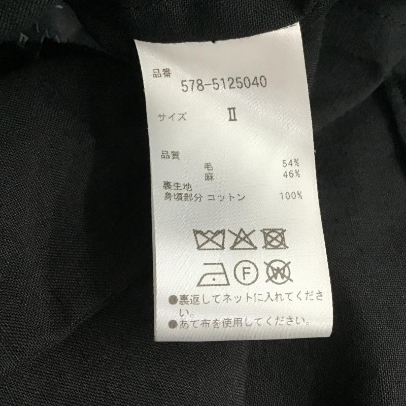 マーガレットハウエル MARGARET HOWELL ジャケット、上着 ジャケット、ブレザー 2 無地 黒 / ブラック / black レディース USED 古着 中古 10159788