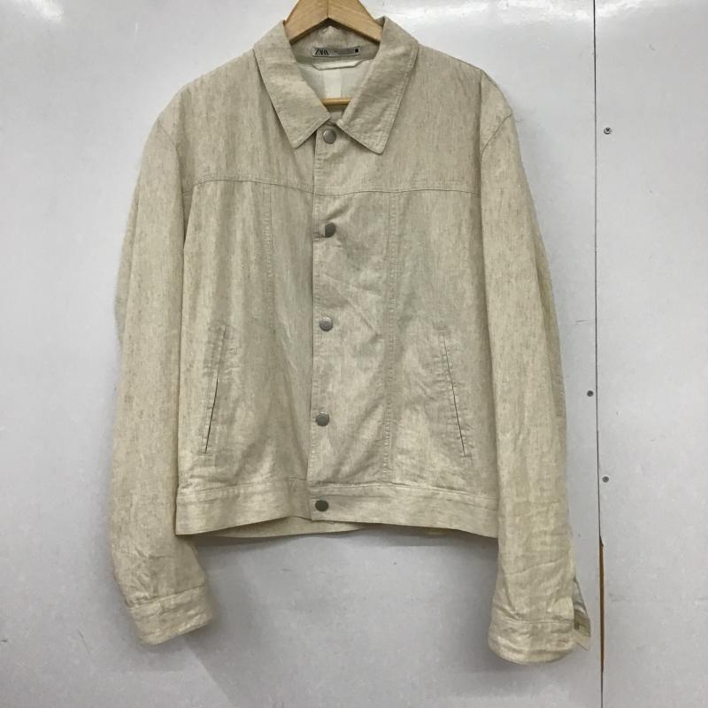 ザラ ZARA ジャケット、上着 ジャケット、ブレザー カジュアルジャケット アウター カラージャケット L  ベージュ / ベージュ / beige メンズ USED 古着 中古 10159790