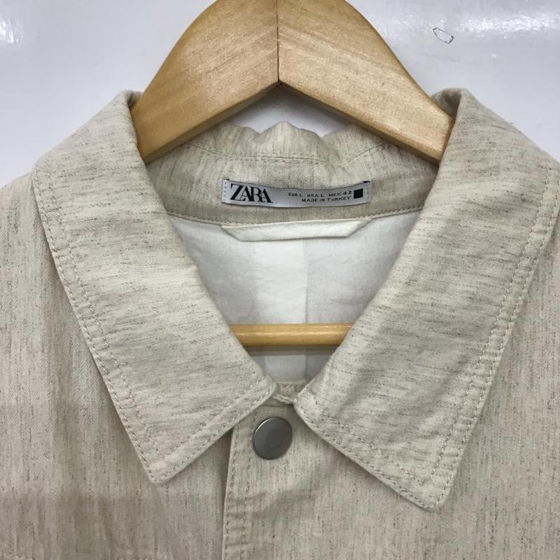 ザラ ZARA ジャケット、上着 ジャケット、ブレザー カジュアルジャケット アウター カラージャケット L  ベージュ / ベージュ / beige メンズ USED 古着 中古 10159790
