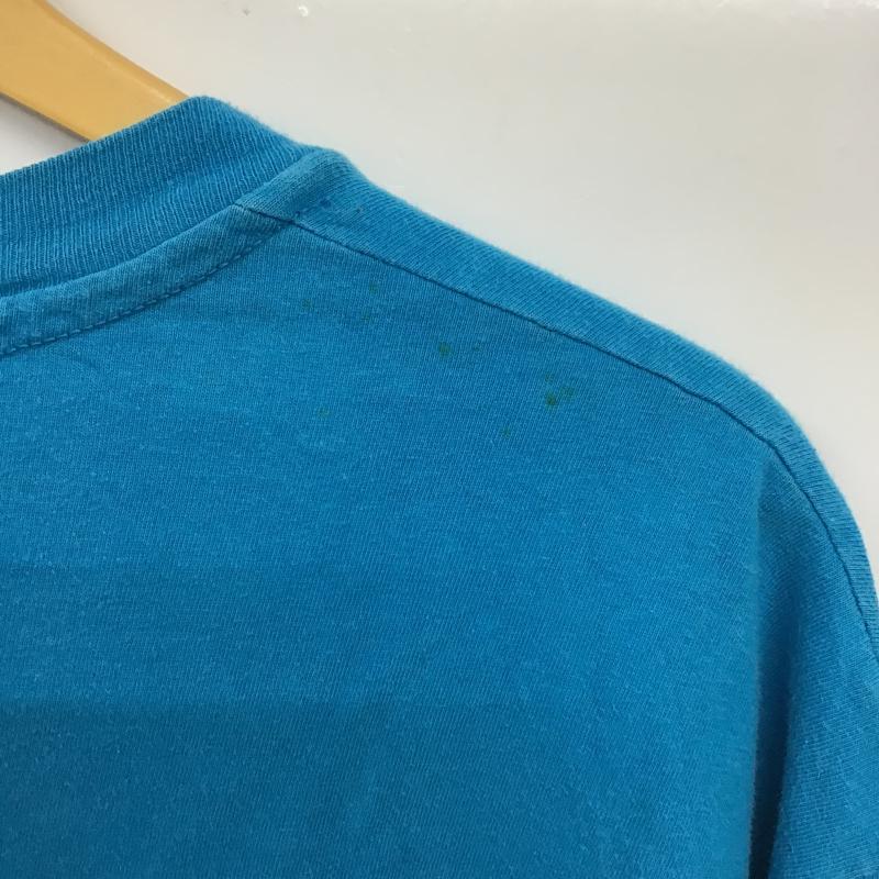 ヘインズ HANES Tシャツ 半袖 半袖カットソー プリントTシャツ クルーネックカットソー XL ロゴ、文字 青 / ブルー / blue メンズ USED 古着 中古 10159792
