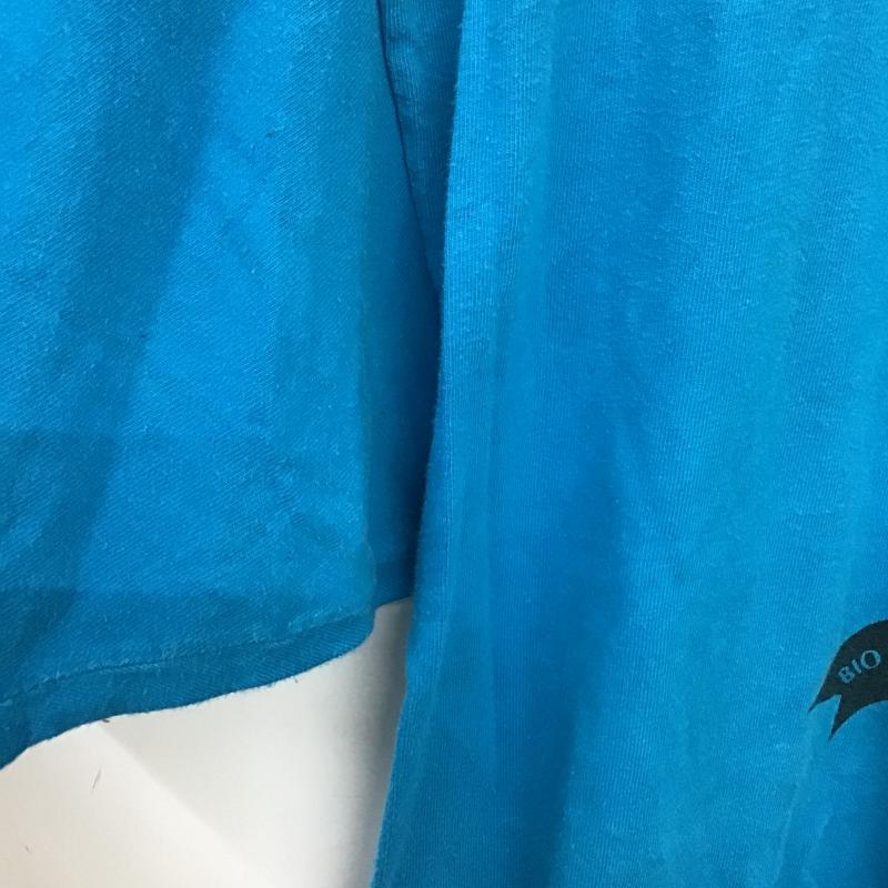 ヘインズ HANES Tシャツ 半袖 半袖カットソー プリントTシャツ クルーネックカットソー XL ロゴ、文字 青 / ブルー / blue メンズ USED 古着 中古 10159792