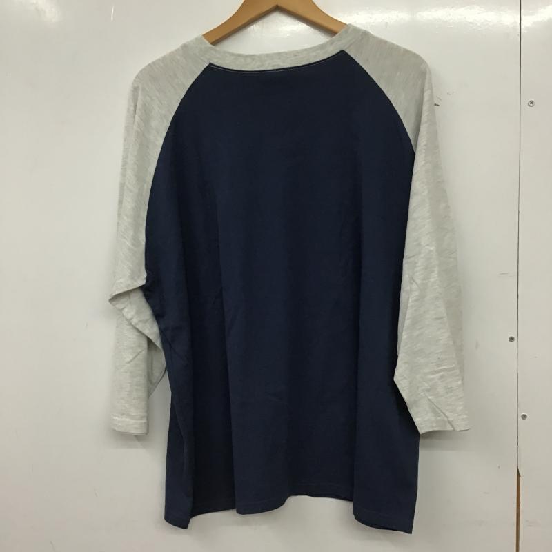 クーパー COOPER カットソー 長袖 長袖カットソー プリントカットソー クルーネック FREE ロゴ、文字 紺 / ネイビー / navy メンズ USED 古着 中古 10159795