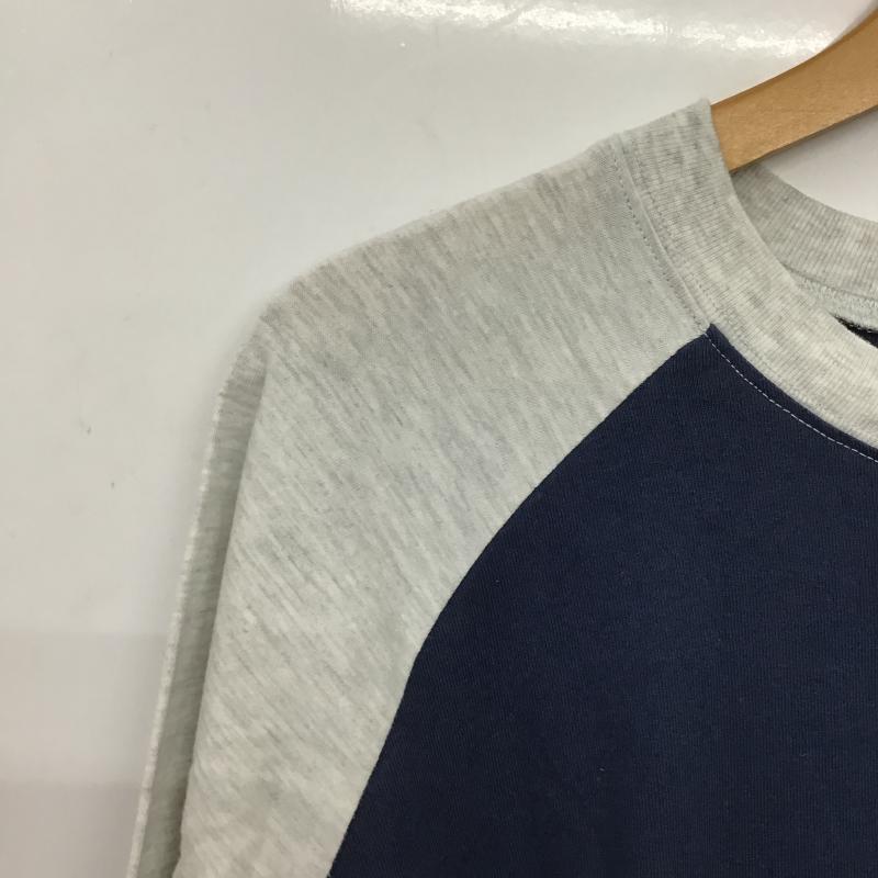 クーパー COOPER カットソー 長袖 長袖カットソー プリントカットソー クルーネック FREE ロゴ、文字 紺 / ネイビー / navy メンズ USED 古着 中古 10159795