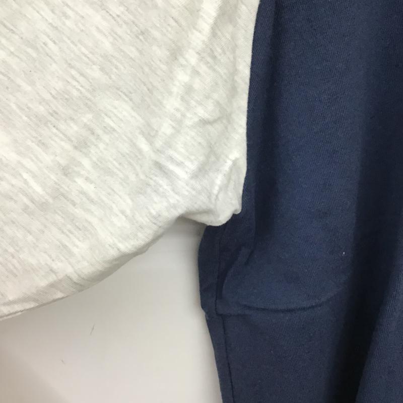 クーパー COOPER カットソー 長袖 長袖カットソー プリントカットソー クルーネック FREE ロゴ、文字 紺 / ネイビー / navy メンズ USED 古着 中古 10159795
