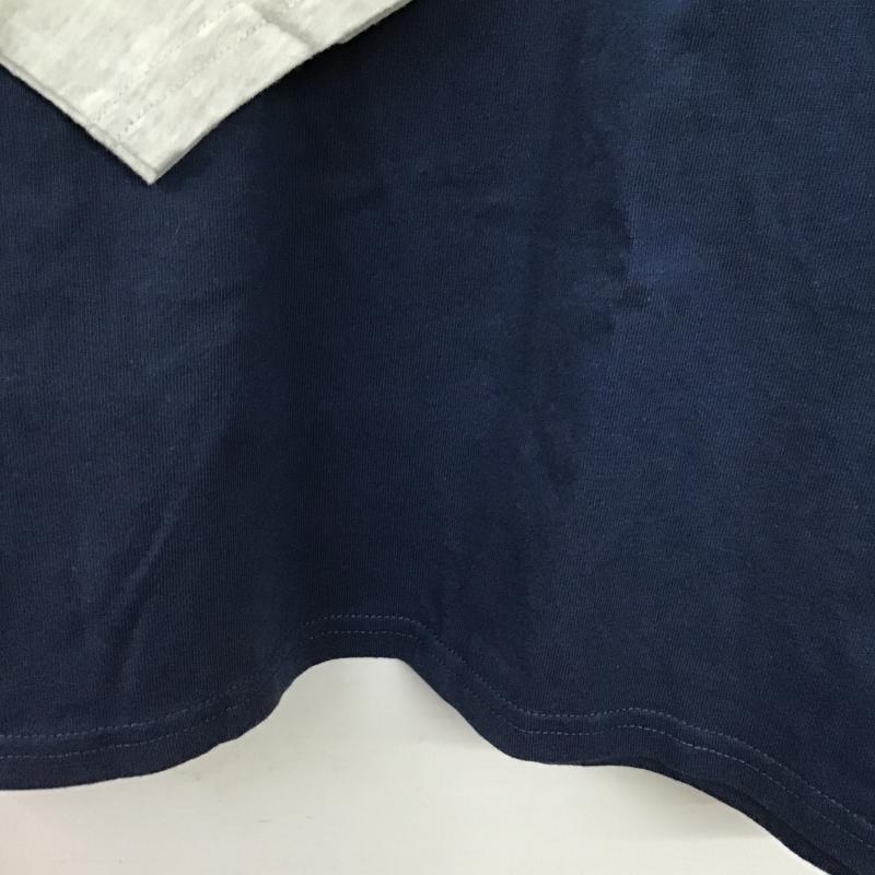クーパー COOPER カットソー 長袖 長袖カットソー プリントカットソー クルーネック FREE ロゴ、文字 紺 / ネイビー / navy メンズ USED 古着 中古 10159795