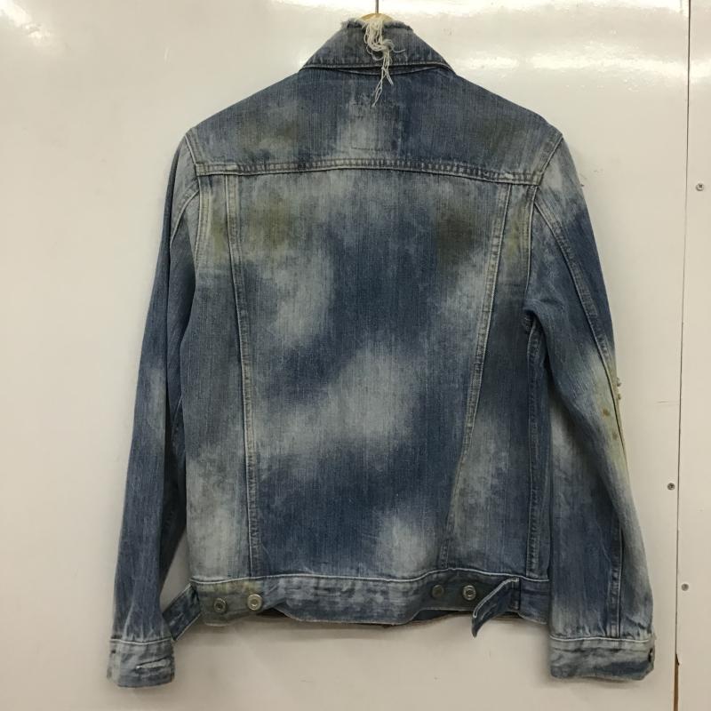 リーバイス Levi s ジャケット、上着 ジャンパー、ブルゾン デニムジャケット Gジャン アウター カジュアルジャケット S ダメージ加工 インディゴ / インディゴ / Indigo メンズ USED 古着 中古 10159797