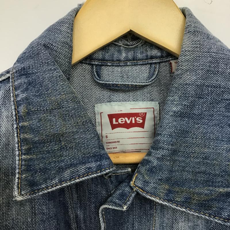 リーバイス Levi s ジャケット、上着 ジャンパー、ブルゾン デニムジャケット Gジャン アウター カジュアルジャケット S ダメージ加工 インディゴ / インディゴ / Indigo メンズ USED 古着 中古 10159797