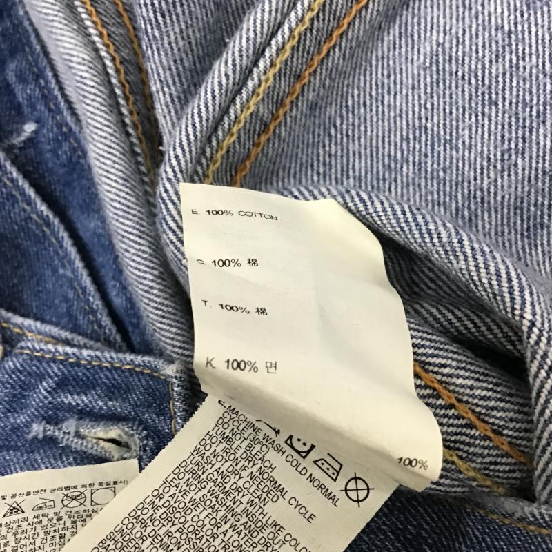 リーバイス Levi s ジャケット、上着 ジャンパー、ブルゾン デニムジャケット Gジャン アウター カジュアルジャケット S ダメージ加工 インディゴ / インディゴ / Indigo メンズ USED 古着 中古 10159797