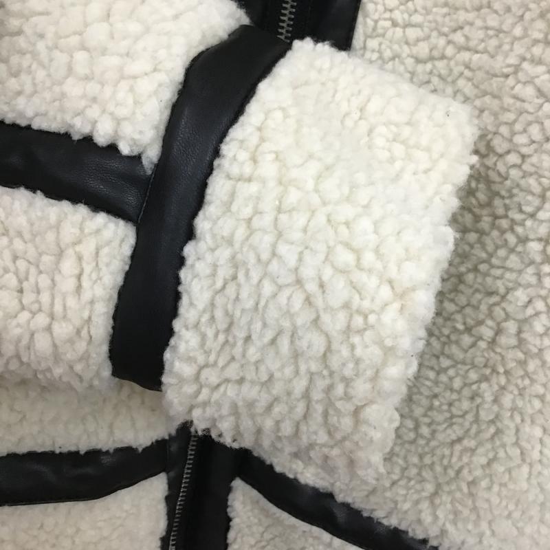 カンゴール KANGOL ジャケット、上着 ジャンパー、ブルゾン ジップアップジャケット ボアジャケット アウター M ロゴ、文字 アイボリー / アイボリー / メンズ USED 古着 中古 10159799