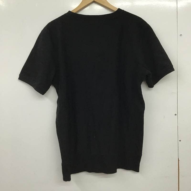 チャンピオン Champion カットソー 半袖 半袖カットソー スウェットTシャツ クルーネックカットソー L ロゴ、文字 黒 / ブラック / black メンズ USED 古着 中古 10159802
