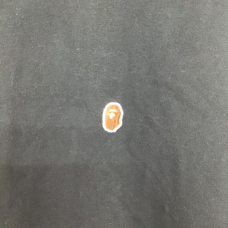 アベイシングエイプ A BATHING APE Tシャツ 半袖 半袖カットソー プリントTシャツ クルーネックカットソー XL ロゴ、文字 黒 / ブラック / black メンズ USED 古着 中古 10159805