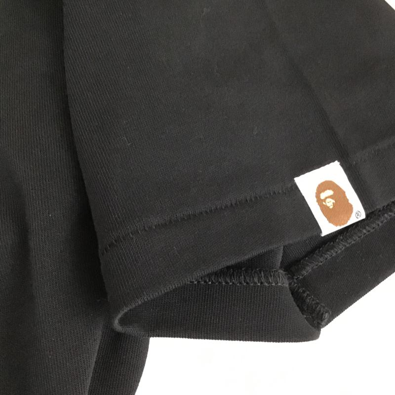 アベイシングエイプ A BATHING APE Tシャツ 半袖 半袖カットソー プリントTシャツ クルーネックカットソー XL ロゴ、文字 黒 / ブラック / black メンズ USED 古着 中古 10159806