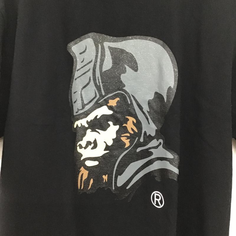 アベイシングエイプ A BATHING APE Tシャツ 半袖 半袖カットソー プリントTシャツ クルーネックカットソー XL ロゴ、文字 黒 / ブラック / black メンズ USED 古着 中古 10159807