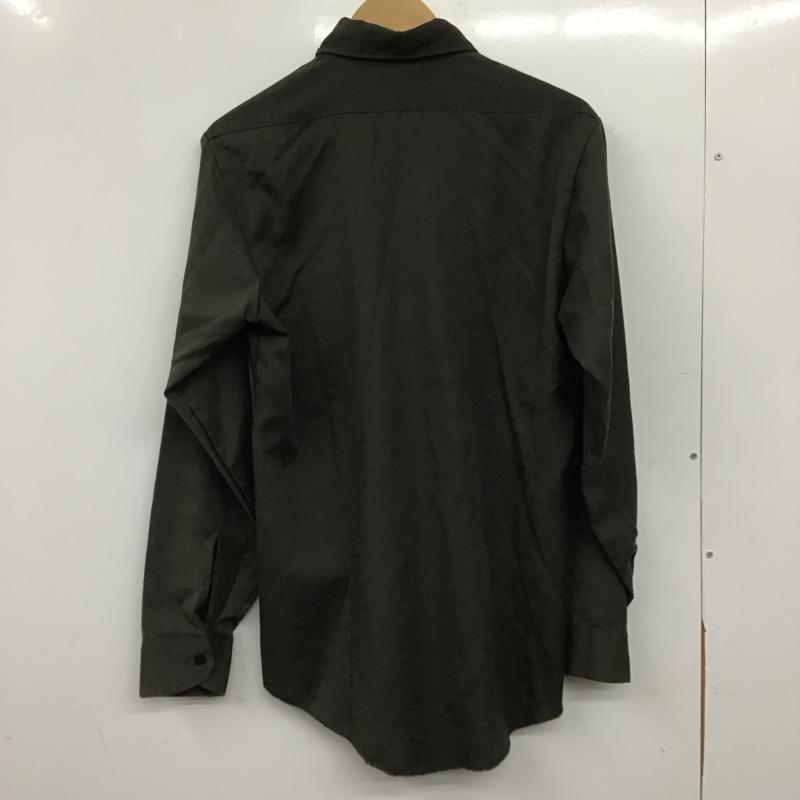ディッキーズ Dickies シャツ、ブラウス 長袖 長袖シャツ ワークシャツ ミリタリーシャツ L 無地 カーキ / カーキ / khaki メンズ USED 古着 中古 10159812