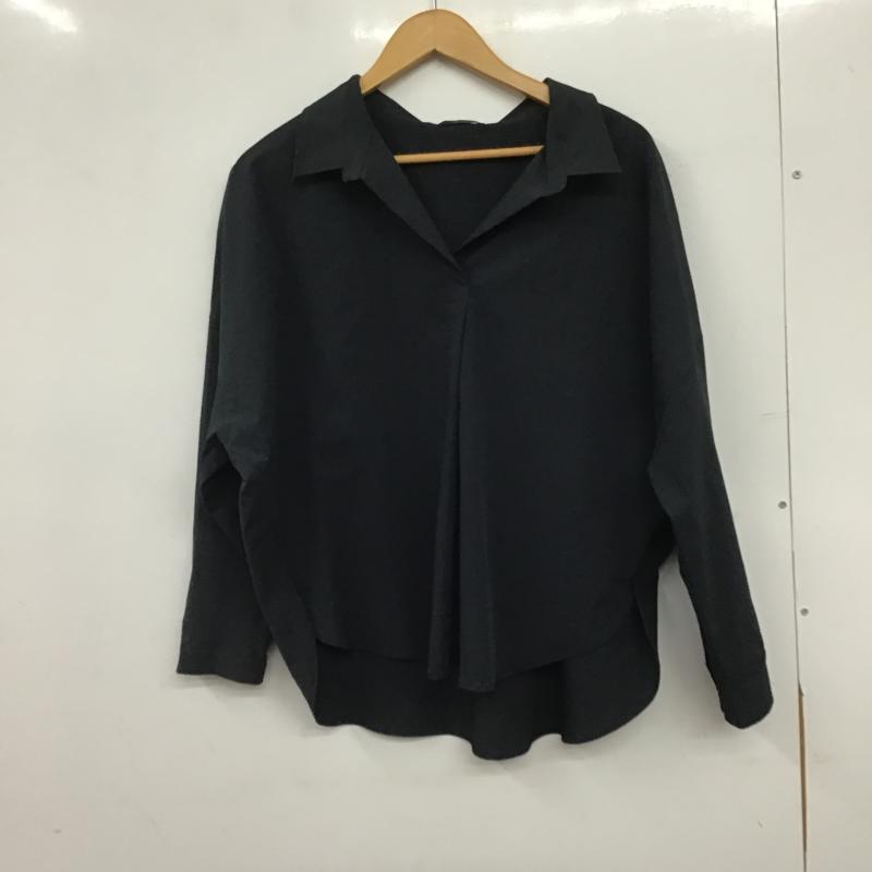 ロッソ ROSSO カットソー 長袖 FREE 無地 黒 / ブラック / black レディース USED 古着 中古 10159813