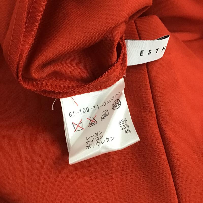エストネーション ESTNATION ワンピース ひざ丈スカート 無地 赤 / レッド / red レディース USED 古着 中古 10159815