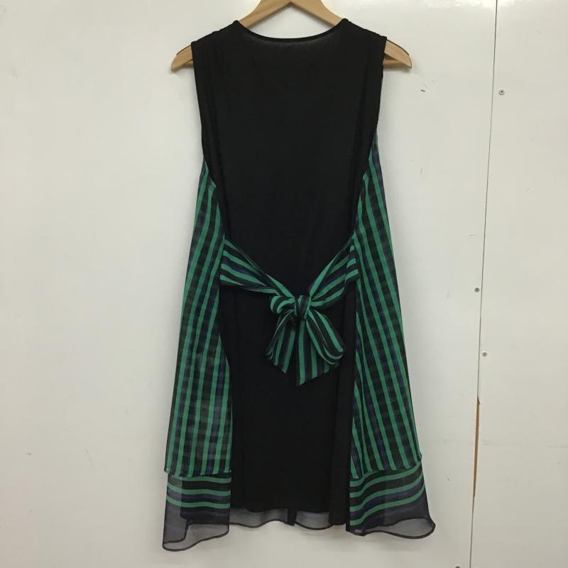 ヒロコビス HIROKOBIS ワンピース ミニスカート 無地 X チェック マルチカラー / マルチカラー / multicolor レディース USED 古着 中古 10159816