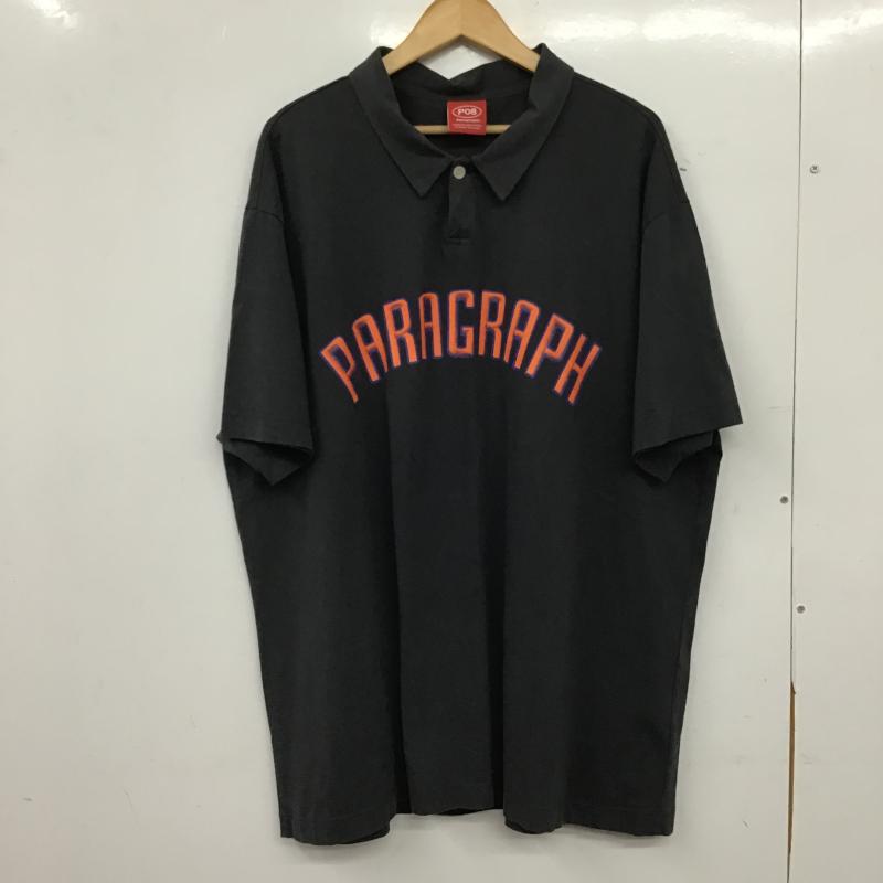 パラグラフ Paragraph ポロシャツ 半袖 ポロシャツ 半袖カットソー 1 ロゴ、文字 ダークグレー / ダークグレー / メンズ USED 古着 中古 10159817