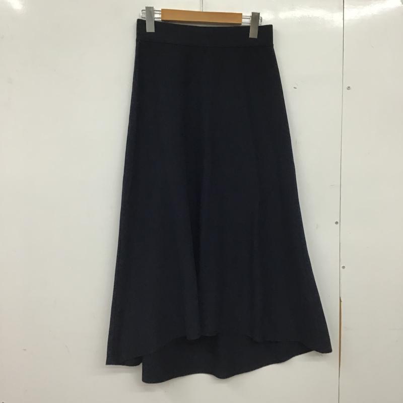 スピック＆スパン Spick & Span スカート ロングスカート 19-080-200-4330-1-0 ロングイージースカート 無地 紺 / ネイビー / navy レディース USED 古着 中古 10159819
