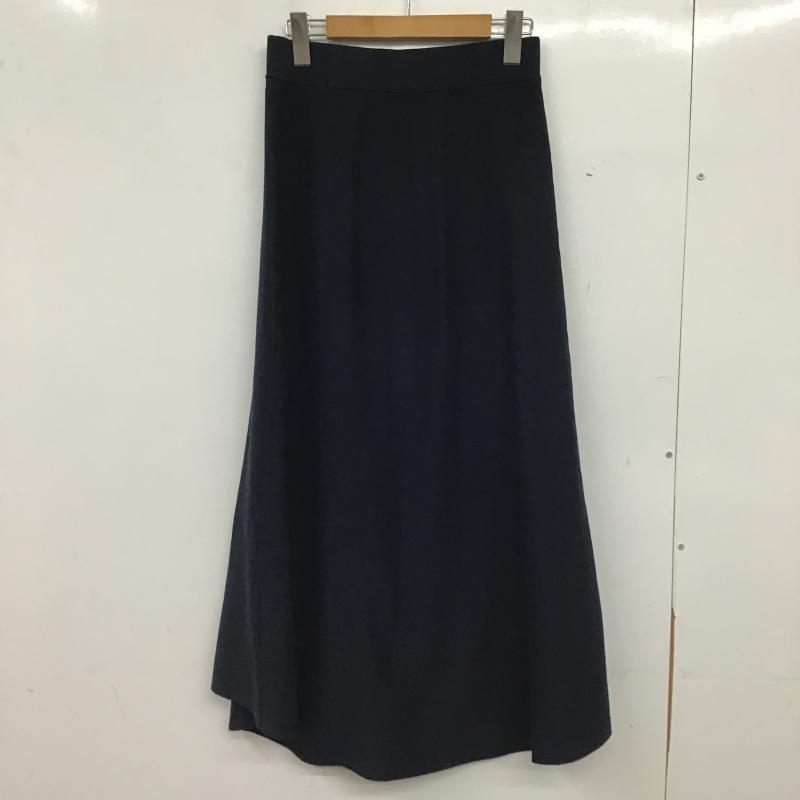 スピック＆スパン Spick & Span スカート ロングスカート 19-080-200-4330-1-0 ロングイージースカート 無地 紺 / ネイビー / navy レディース USED 古着 中古 10159819