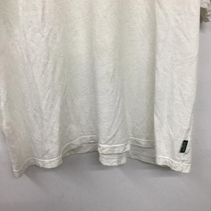 ゴーヘンプ GOHEMP Tシャツ 半袖 半袖カットソー プリントTシャツ クルーネックカットソー L 無地 オフホワイト / オフホワイト / メンズ USED 古着 中古 10159823