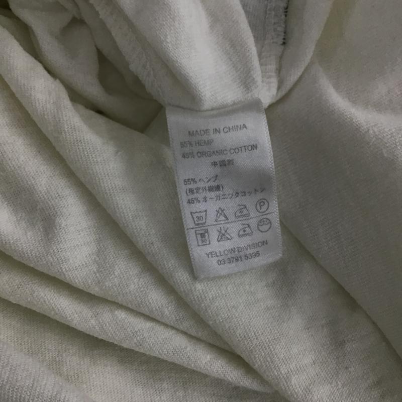 ゴーヘンプ GOHEMP Tシャツ 半袖 半袖カットソー プリントTシャツ クルーネックカットソー L 無地 オフホワイト / オフホワイト / メンズ USED 古着 中古 10159823
