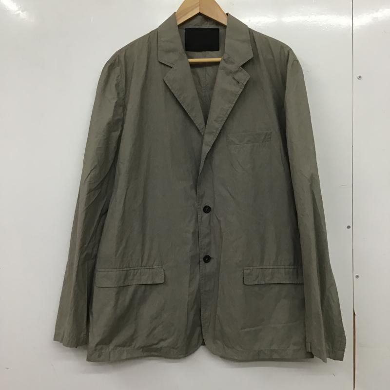 プラダ PRADA ジャケット、上着 ジャケット、ブレザー カジュアルジャケット テーラードジャケット M 無地 灰 / グレー / gray メンズ USED 古着 中古 10159826