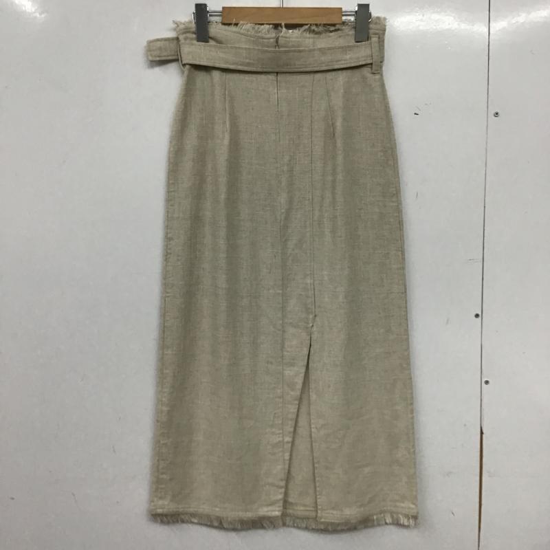 ムルーア MURUA スカート ロングスカート 012120801301 バックスリットフリンジスカート M 無地 アイボリー / アイボリー / レディース USED 古着 中古 10159827