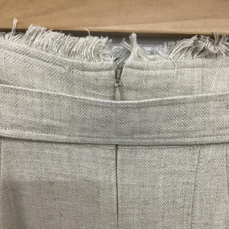 ムルーア MURUA スカート ロングスカート 012120801301 バックスリットフリンジスカート M 無地 アイボリー / アイボリー / レディース USED 古着 中古 10159827