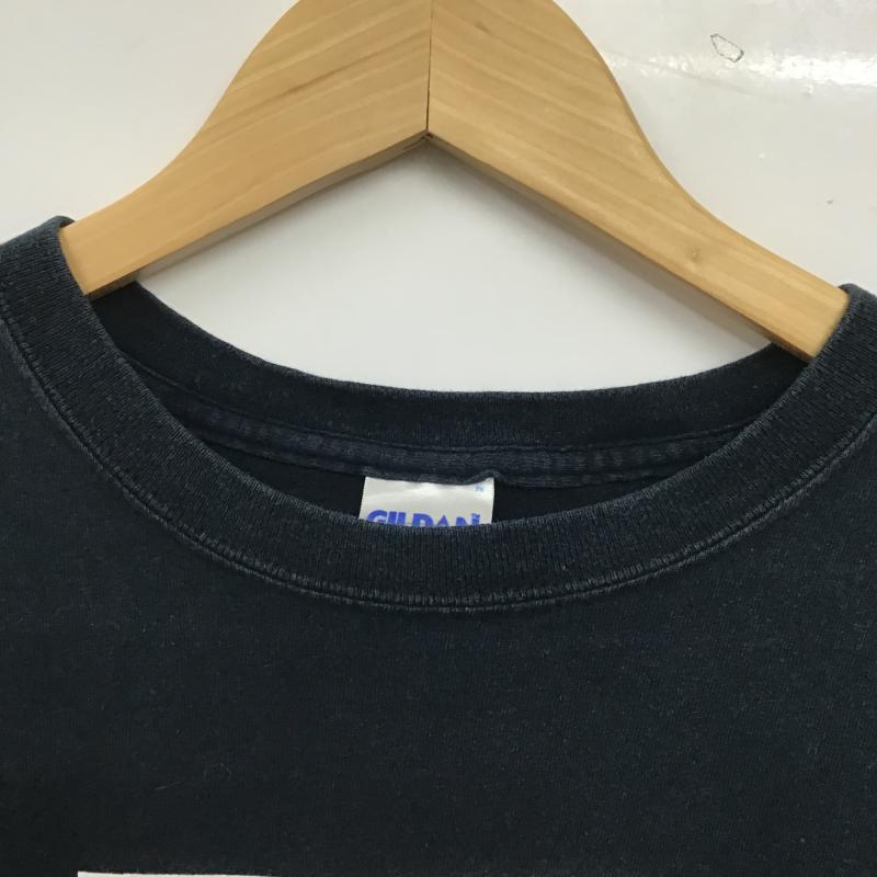 ギルダン GILDAN Tシャツ 半袖 半袖カットソー プリントTシャツ クルーネックカットソー L プリント ダークグレー / ダークグレー / メンズ USED 古着 中古 10159828