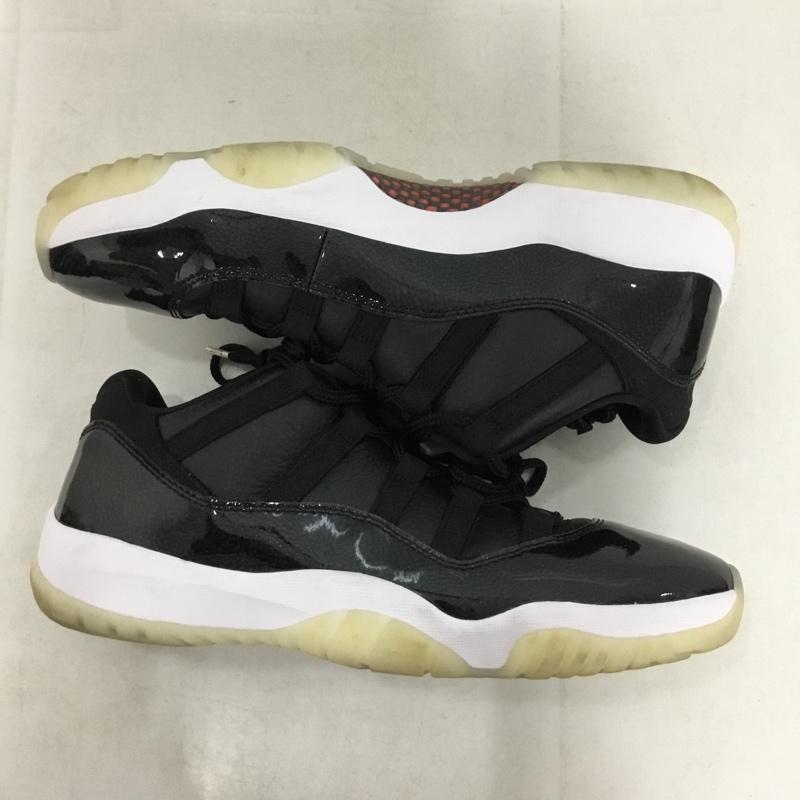 ナイキ NIKE スニーカー スニーカー AV2187-001 AIR JORDAN 11 RETRO LOW 28.5cm 箱有 28.5cm ワンポイント 黒 / ブラック / black X 白 / ホワイト / white メンズ USED 古着 中古 10159834
