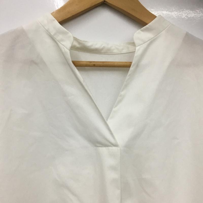 オペークドットクリップ OPAQUE.CLIP シャツ、ブラウス 長袖 L 無地 白 / ホワイト / white レディース USED 古着 中古 10159838