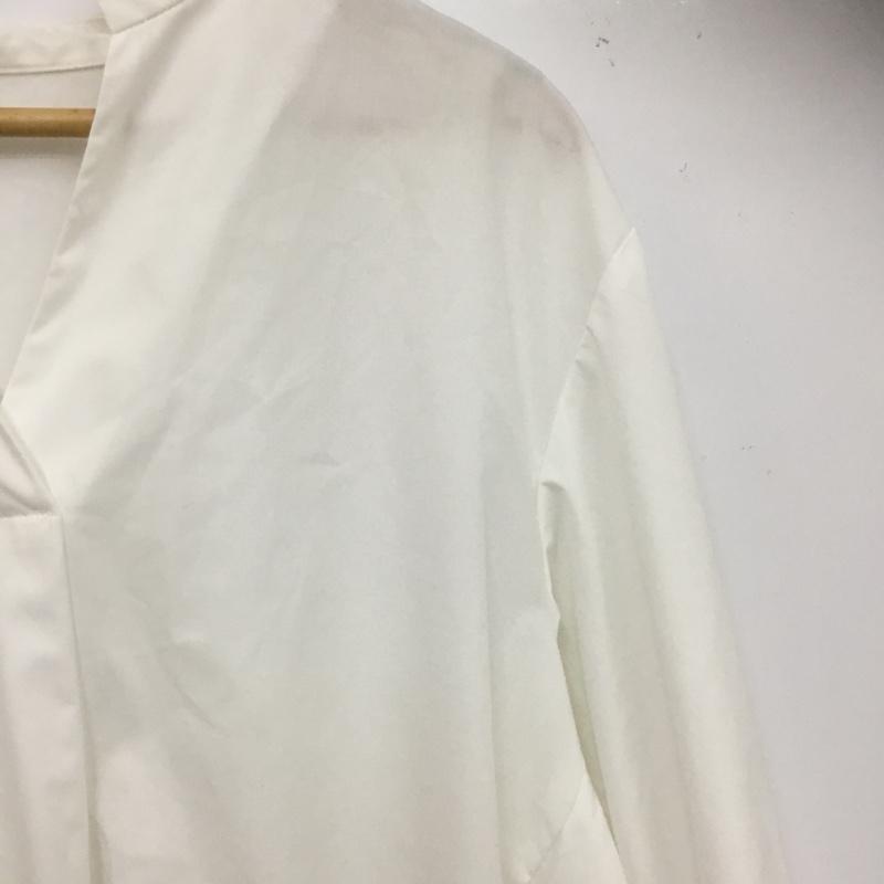 オペークドットクリップ OPAQUE.CLIP シャツ、ブラウス 長袖 L 無地 白 / ホワイト / white レディース USED 古着 中古 10159838