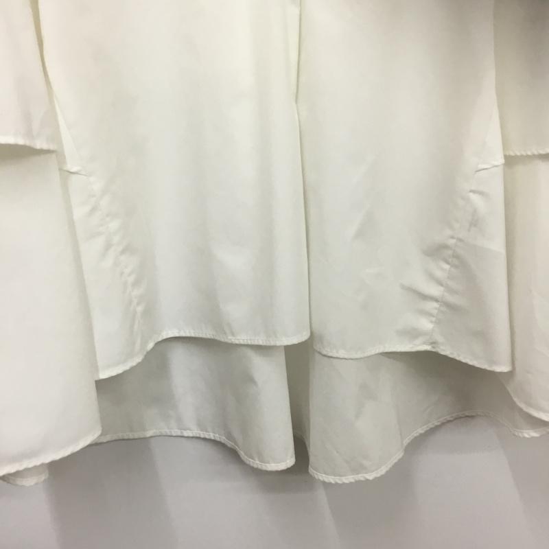 オペークドットクリップ OPAQUE.CLIP シャツ、ブラウス 長袖 L 無地 白 / ホワイト / white レディース USED 古着 中古 10159838