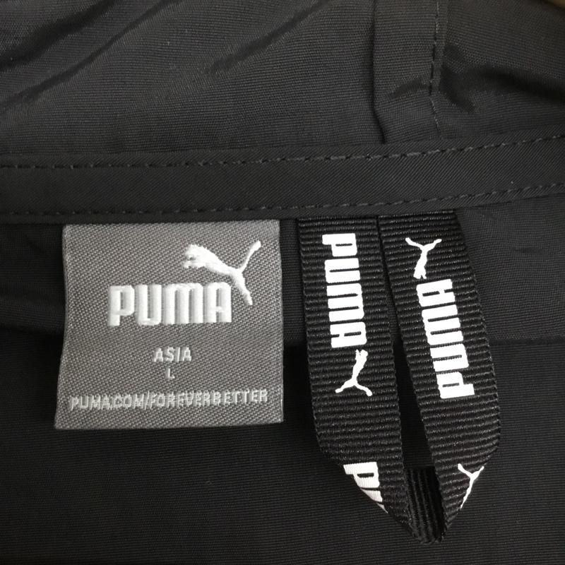 プーマ PUMA ジャケット、上着 ジャンパー、ブルゾン L 無地 黒 / ブラック / black X 灰 / グレー / gray レディース USED 古着 中古 10159841