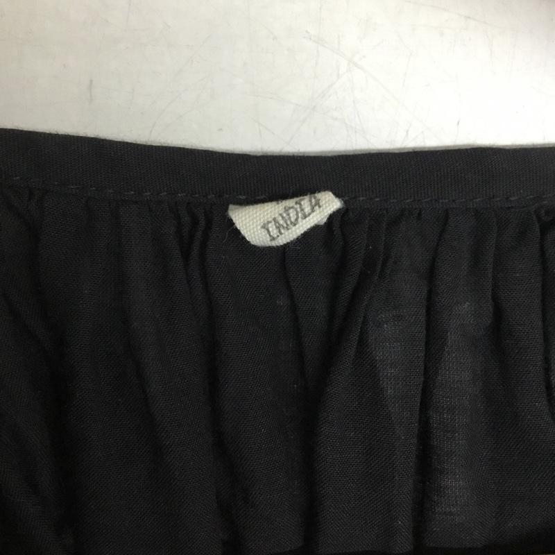 ユナイテッドアローズグリーンレーベルリラクシング UNITEDARROWSGREENLABELRELAXING シャツ、ブラウス 七分袖 3616-104-1030 無地 黒 / ブラック / black レディース USED 古着 中古 10159844