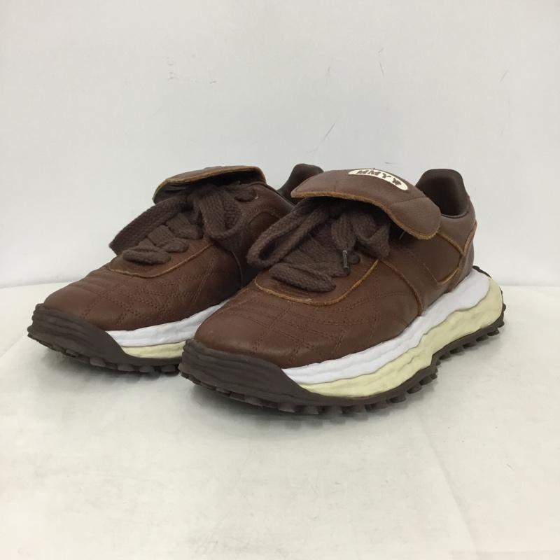 メゾンミハラヤスヒロ Maison MIHARA YASUHIRO スニーカー スニーカー A14FW701 SCOTT ORIGINAL SOLE LEATHER LOW 42 ロゴ、文字 茶 / ブラウン / brown メンズ USED 古着 中古 10159846