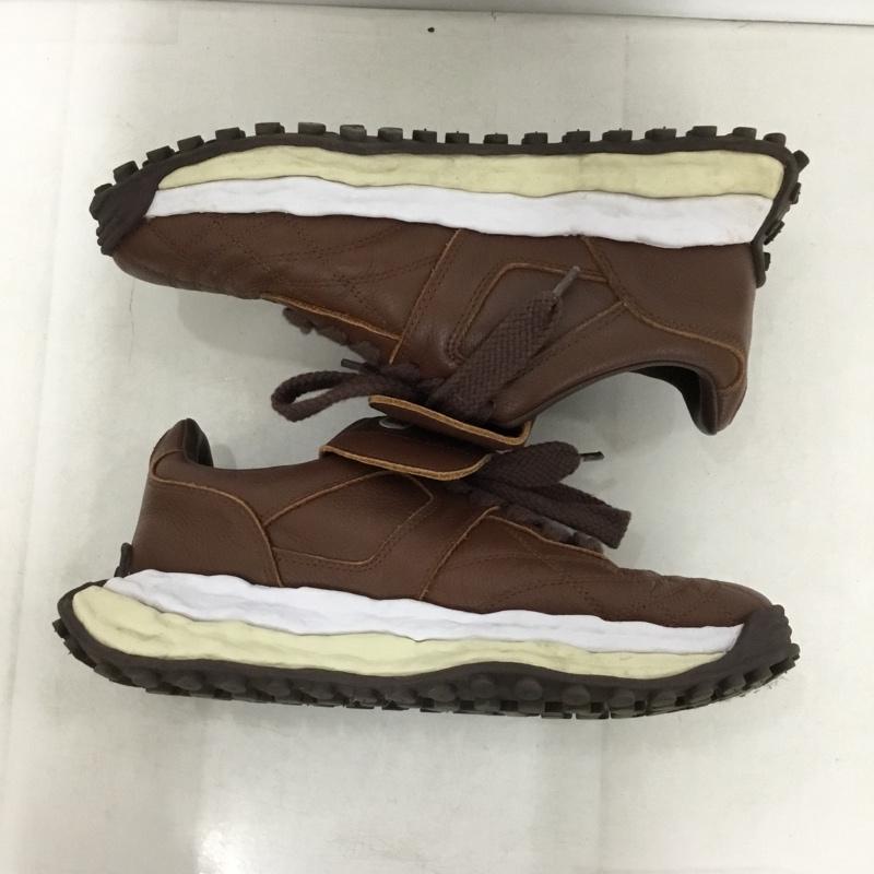 メゾンミハラヤスヒロ Maison MIHARA YASUHIRO スニーカー スニーカー A14FW701 SCOTT ORIGINAL SOLE LEATHER LOW 42 ロゴ、文字 茶 / ブラウン / brown メンズ USED 古着 中古 10159846