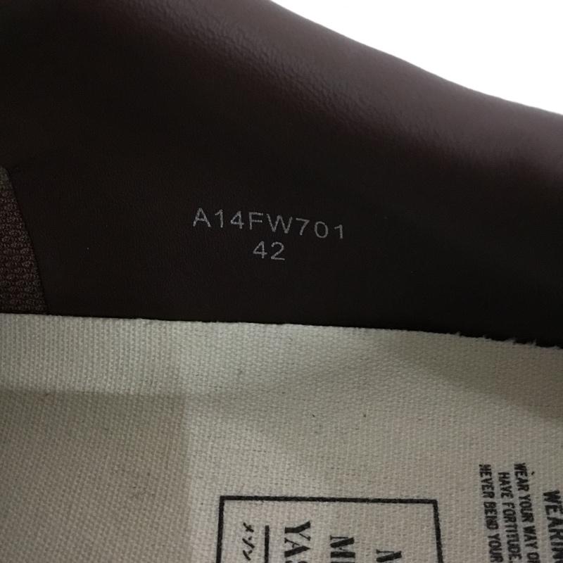 メゾンミハラヤスヒロ Maison MIHARA YASUHIRO スニーカー スニーカー A14FW701 SCOTT ORIGINAL SOLE LEATHER LOW 42 ロゴ、文字 茶 / ブラウン / brown メンズ USED 古着 中古 10159846