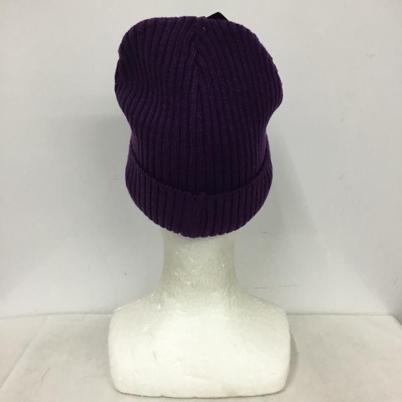 キックスシックス KIXSIX 帽子 ニット帽 3069 ビーニー ロゴ、文字 紫 / パープル / purple メンズ USED 古着 中古 10159847