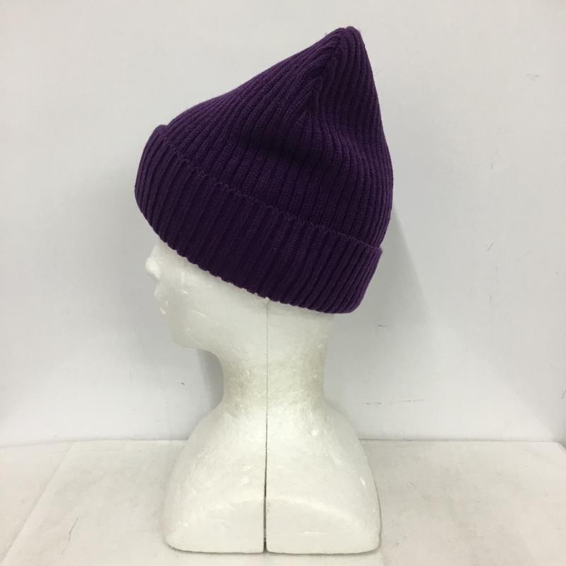 キックスシックス KIXSIX 帽子 ニット帽 3069 ビーニー ロゴ、文字 紫 / パープル / purple メンズ USED 古着 中古 10159847