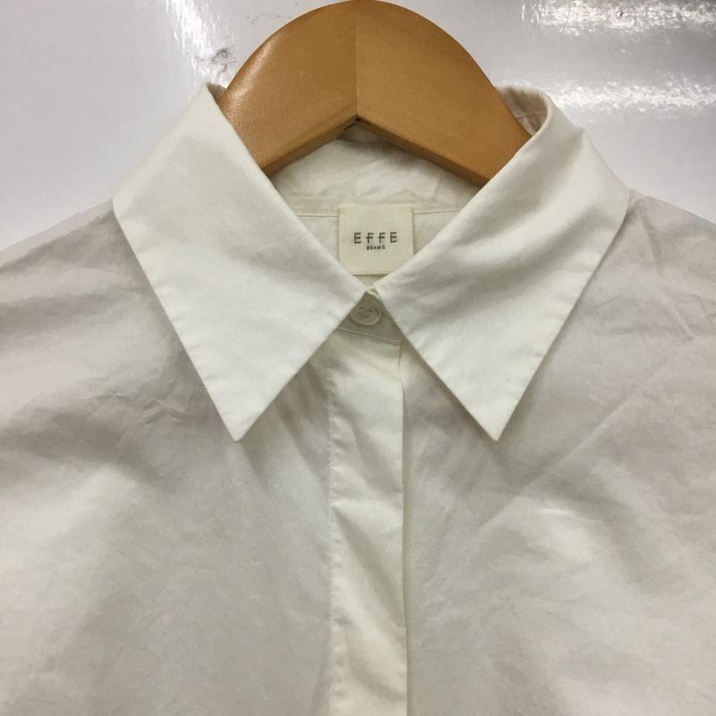 エッフェビームス EFFE BEAMS シャツ、ブラウス 長袖 無地 白 / ホワイト / white レディース USED 古着 中古 10159849