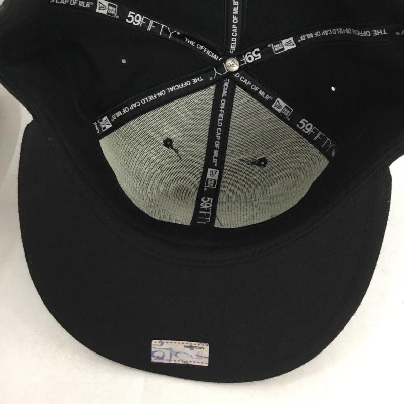 ニューエラ NEW ERA 帽子 キャップ COOL BASE 61.5cm 59FIFTY MLB 刺繍 黒 / ブラック / black メンズ USED 古着 中古 10159850
